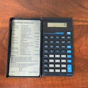 Texas Instrument TI-30 STAT Calculator with Case